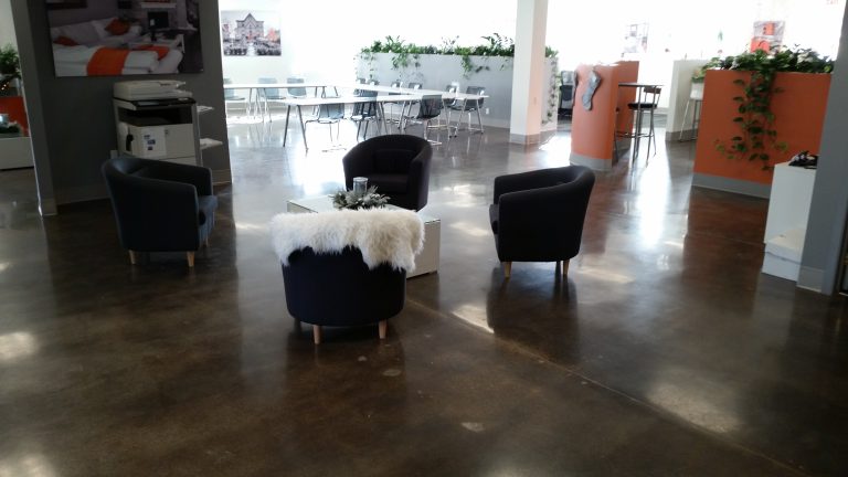 Concrete coating project 3009 finished floor view