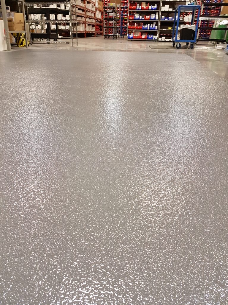 Concrete coating project 3011 close-up view